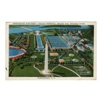 Image: Washington Monument, Lincoln Memorial, Bridge and Potomac River