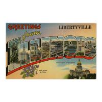Image: Greetings from Libertyville, Illinois postcard