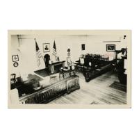 Image: Lincoln Memorial Court House Courtroom in Metamora, Illinois