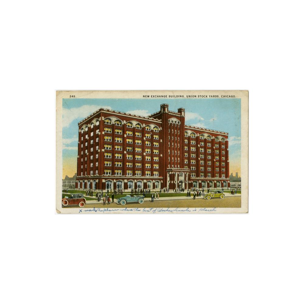Image: New Exchange Building, Union Stock Yards, Chicago