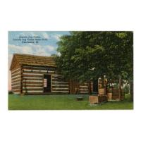 Image: Lincoln Log Cabin, Lincoln Log Cabin State Park, Between Charleston and Mattoon, Ill.