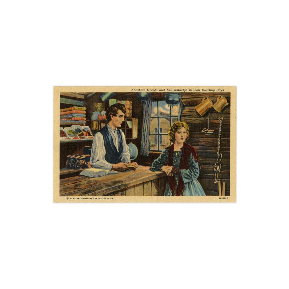 Image: Abraham Lincoln and Ann Rutledge in their Courting Days