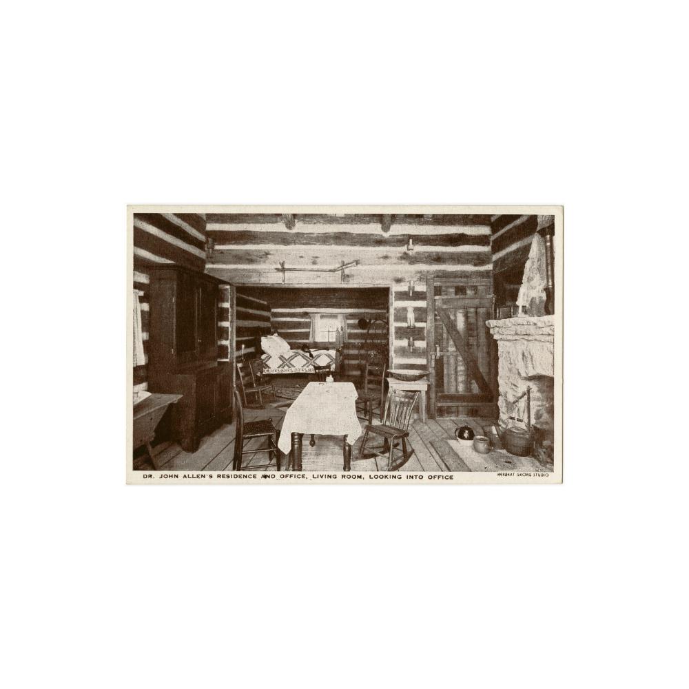 Image: Dr. John Allen's Residence, Living Room, Looking into Office