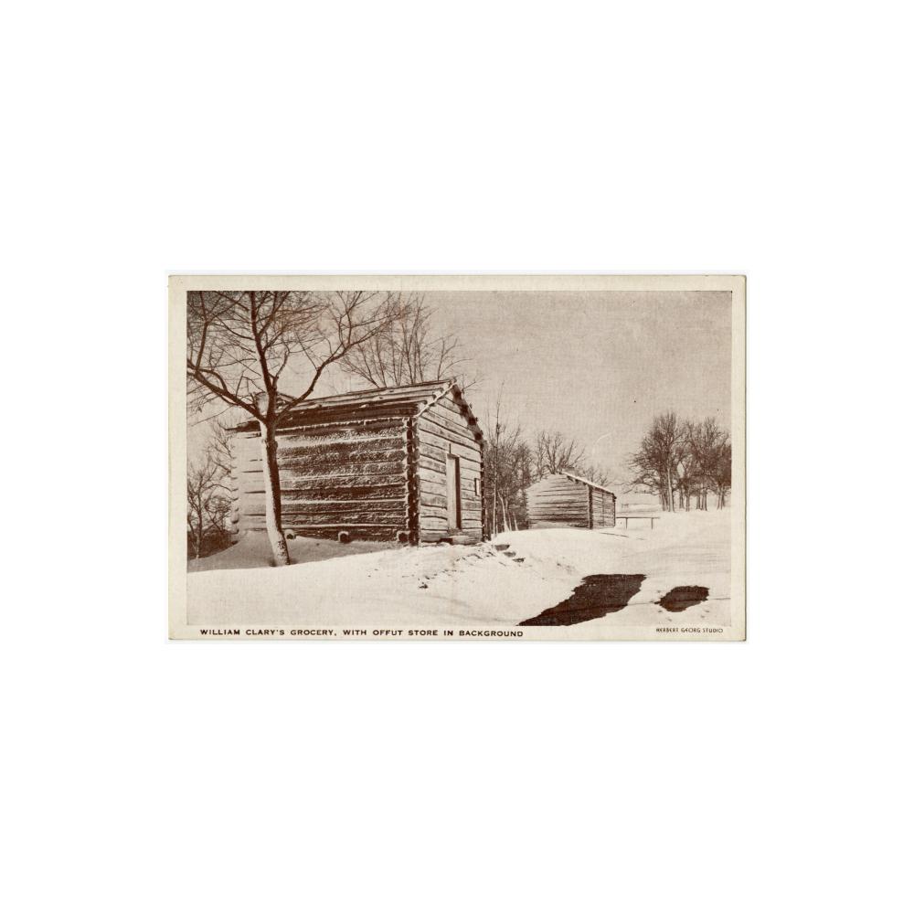 Image: William Clary's Grocery, with Offut Store in Background