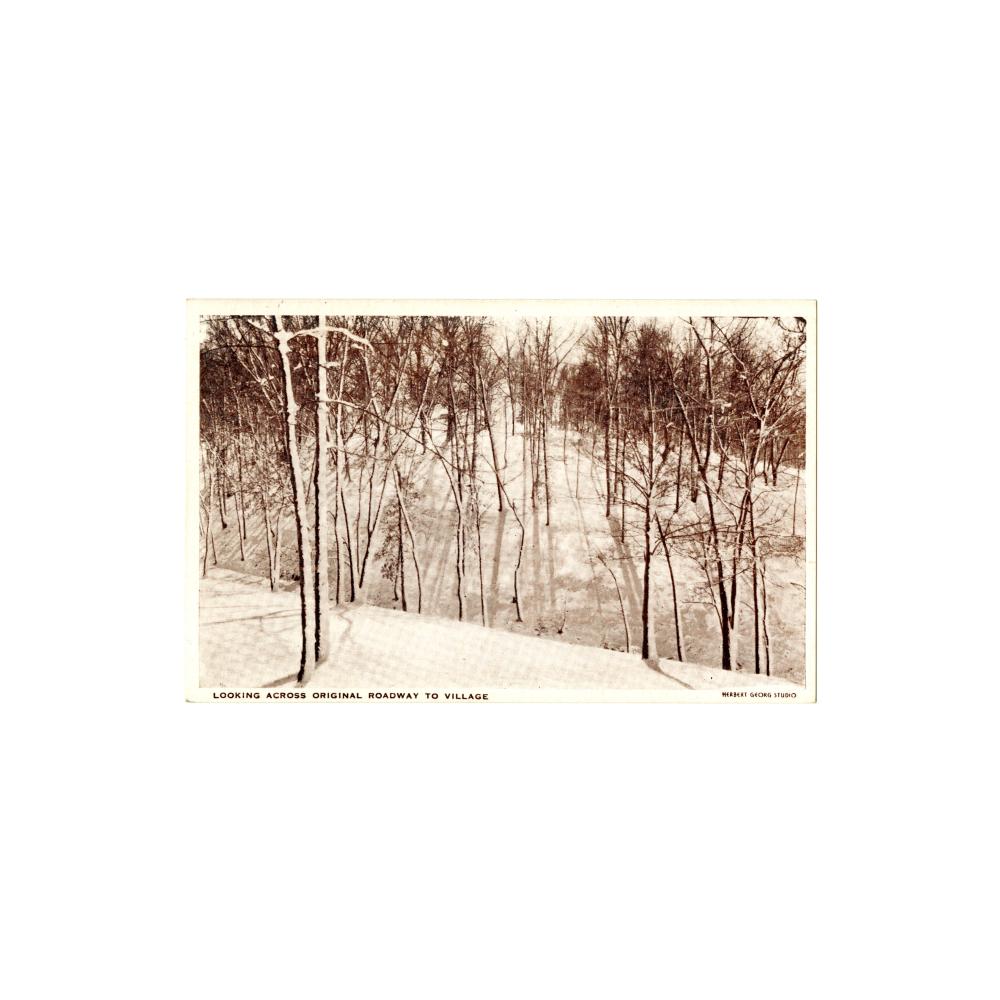 Image: Looking Across Original Roadway to Village