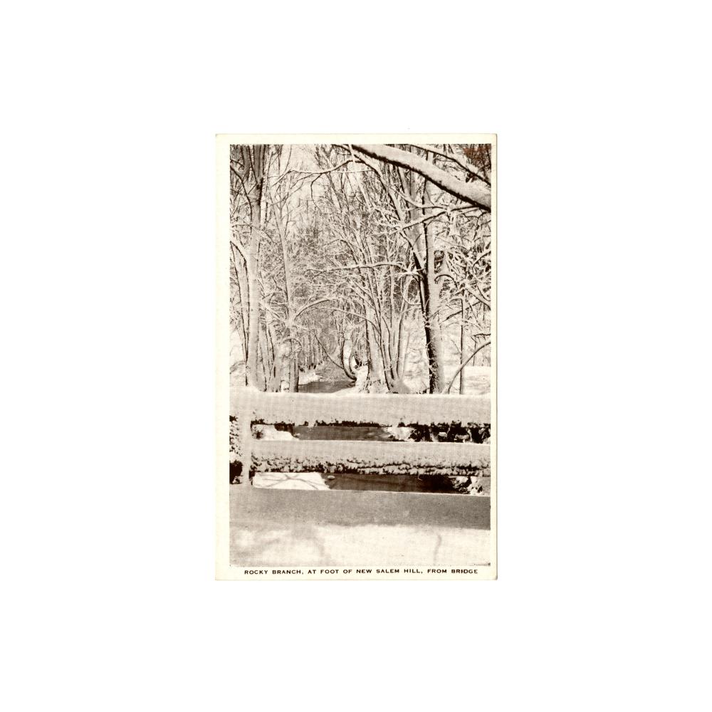 Image: Rocky Branch, at Foot of New Salem Hill, from Bridge