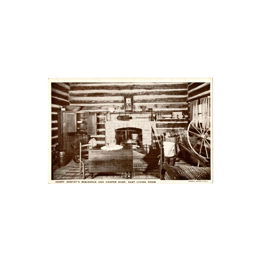 Image: Henry Onstot's [sic] Residence and Cooper Shop, East Living Room