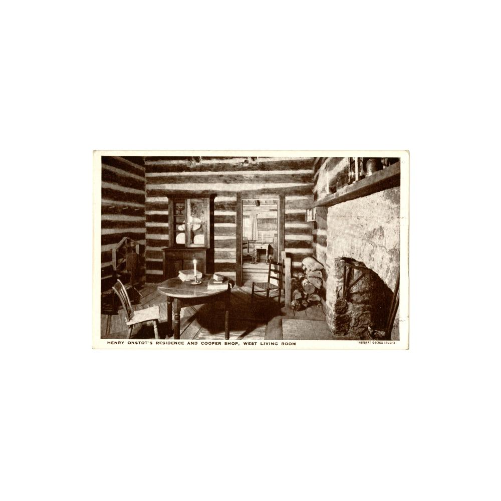 Image: Henry Onstot's [sic] Residence and Cooper Shop, West Living Room