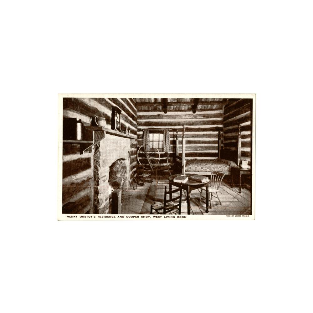 Image: Henry Onstot's [sic] Residence and Cooper Shop, West Living Room