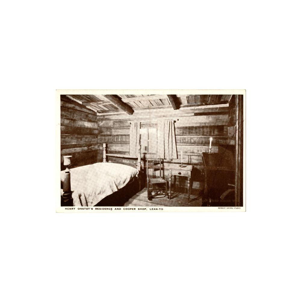 Image: Henry Onstot's [sic] Residence and Cooper Shop, Lean-to