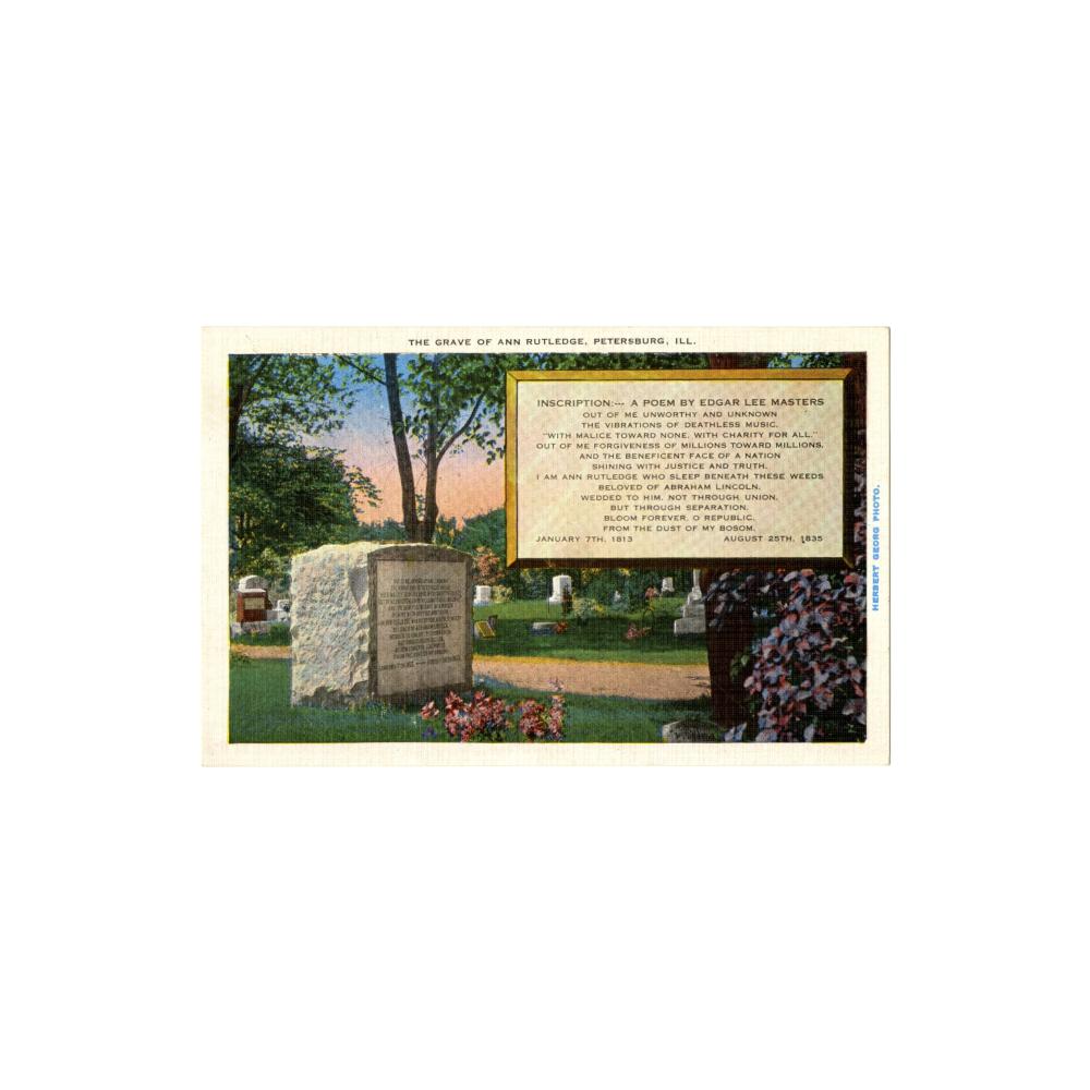 Image: Grave of Ann Rutledge, Petersburg, Ill.