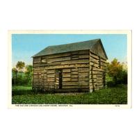 Image: The Old Abe Lincoln Log Court House, Decatur, Ill.