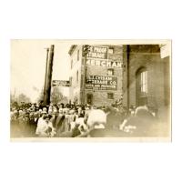 Image: Outside of Great Western Railroad Depot, Springfield, Illinois
