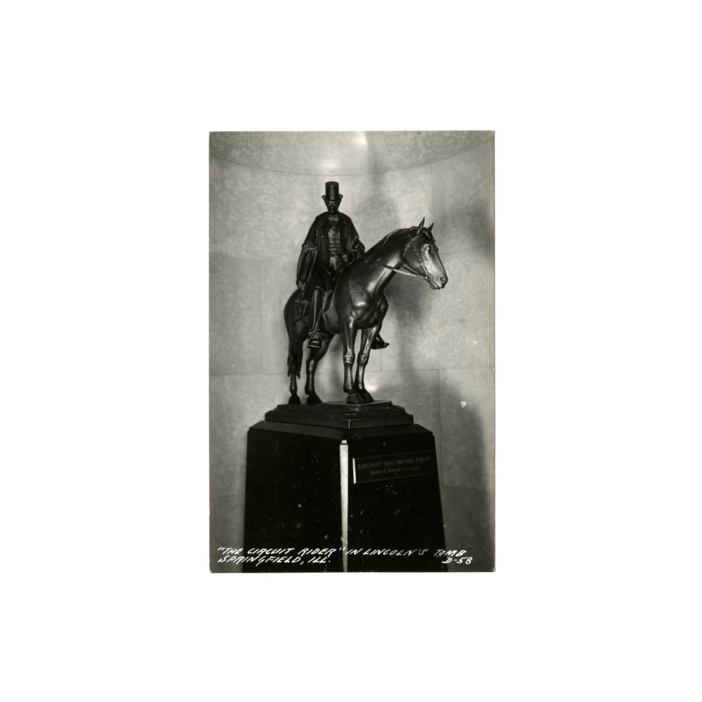 Image: The Circuit Rider statue in Lincoln's Tomb