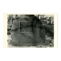 Image: Abraham Lincoln plaque, Zionsville, Indiana