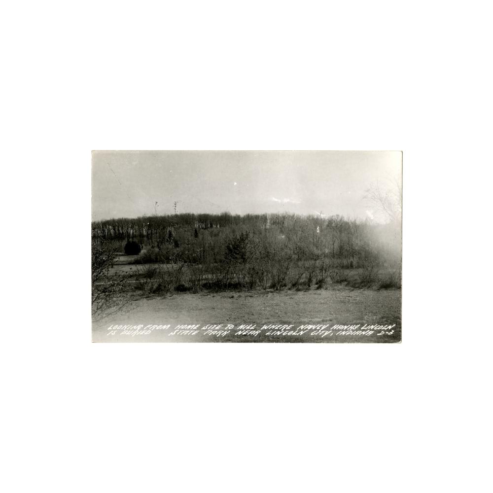 Image: Looking from Home Site to Hill Where Nancy Hanks Lincoln Is Buried