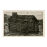 Image: Lincoln's First School on Knob Creek--From an Old Painting