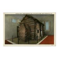 Image: Lincoln's Cabin inside Lincoln Memorial Hall, on Lincoln Farm, Near Hodgenville, Ky.