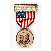 Image: Republican Party 50th Anniversary Delegate badge