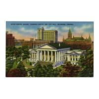 Image: State Capitol Square, Showing Capitol and City Hall, Richmond, Virginia