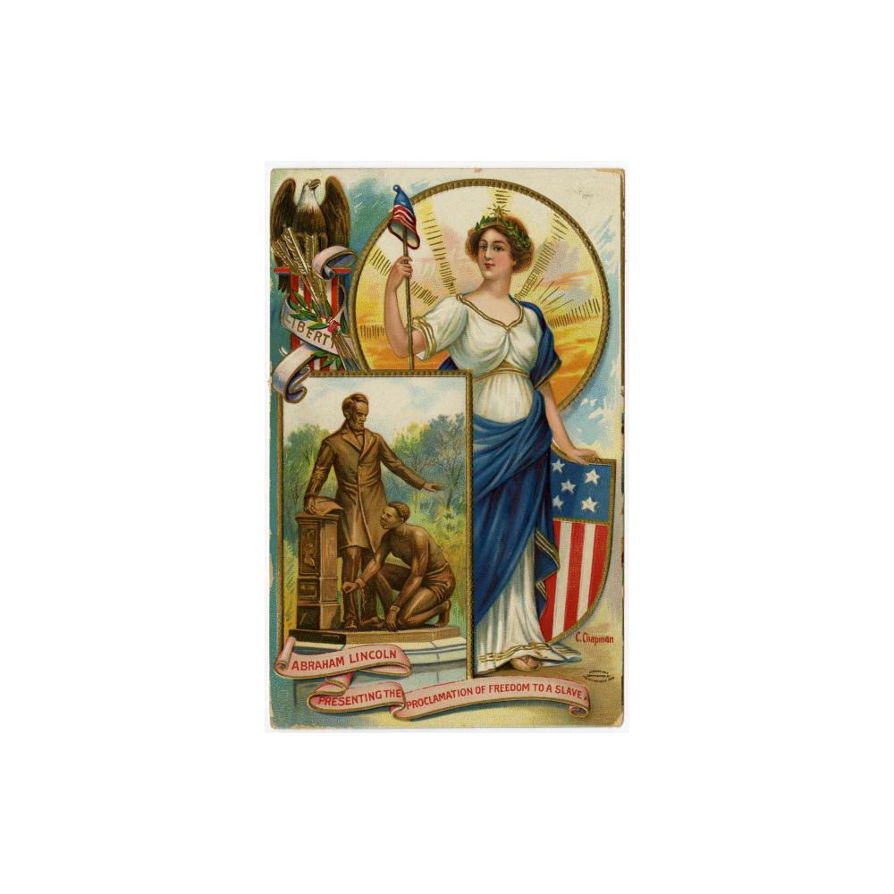 Image: Abraham Lincoln Presenting the Proclamation of Freedom to a Slave