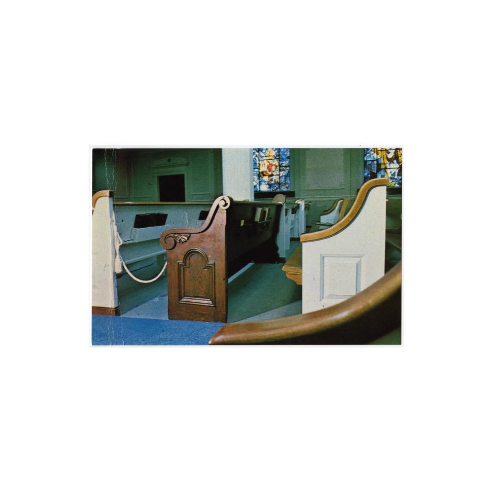 Image: Pew in the New York Avenue Presbyterian Church, Washington, D. C.