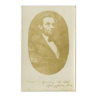 Image: A. Lincoln, January 26, 1861, Springfield, Ill.