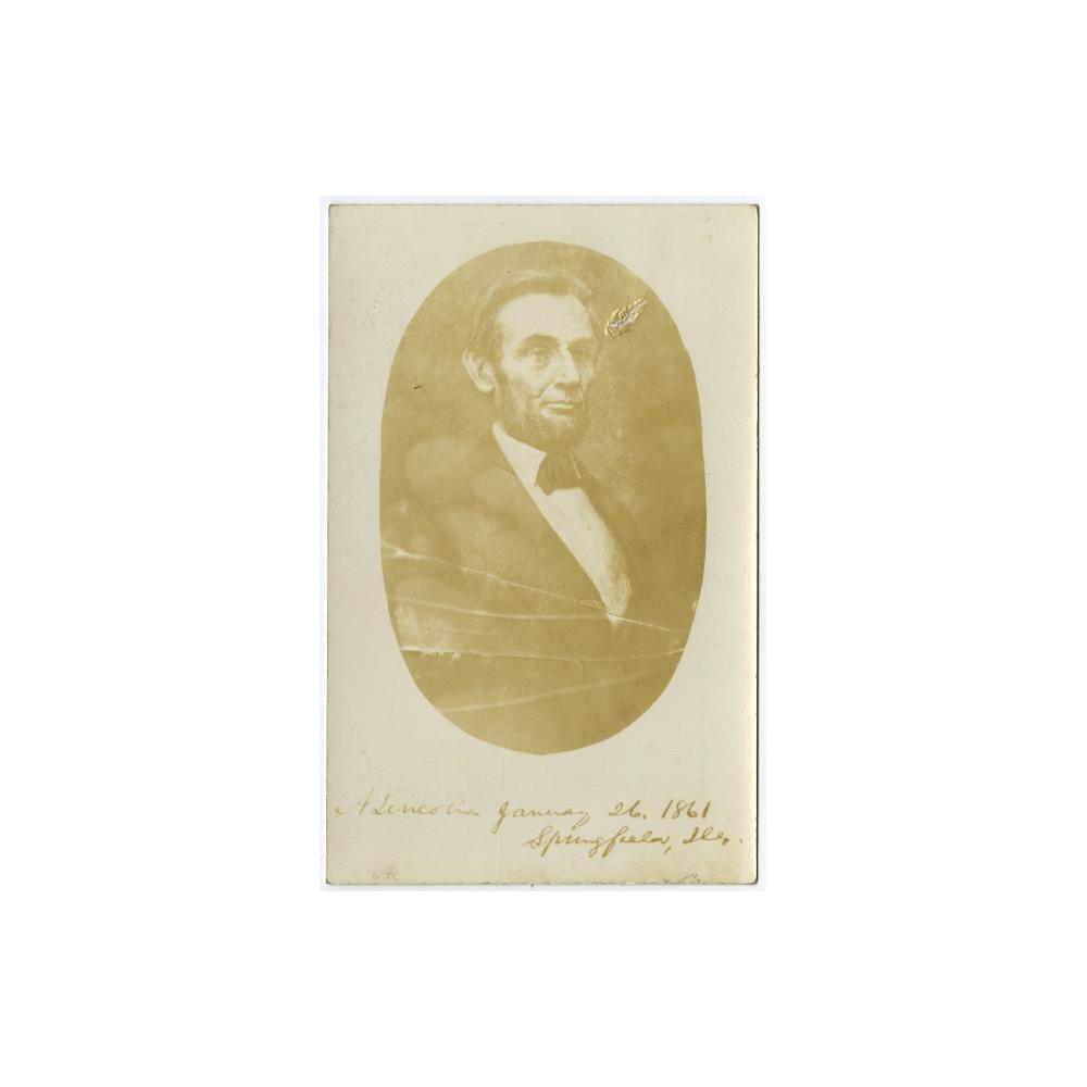 Image: A. Lincoln, January 26, 1861, Springfield, Ill.