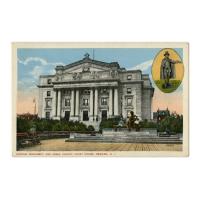 Image: Lincoln Monument and Essex County Court House, Newark, N. J.