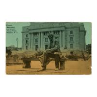Image: Lincoln Monument and Court House Plaza, Newark, N. J.