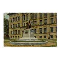 Image: Lincoln Monument and High School, Manchester, N.H.