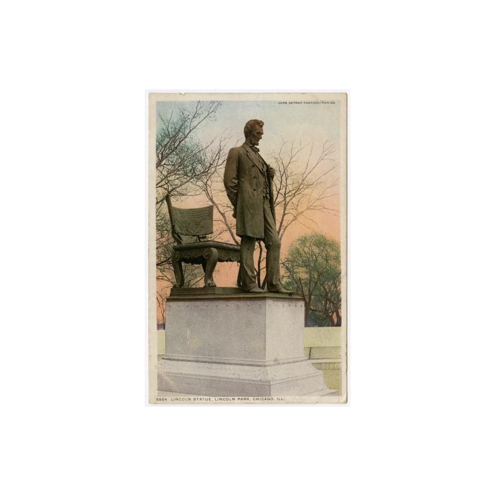 Image: Lincoln Statue, Lincoln Park, Chicago, Ill.