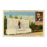 Image: Memorial Marking Spot Where Lincoln Family entered Illinois from Indiana 1830