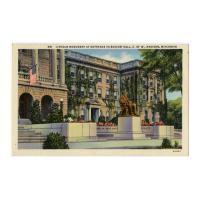 Image: Lincoln Monument at Entrance to Bascom Hall, U. of W., Madison, Wisconsin