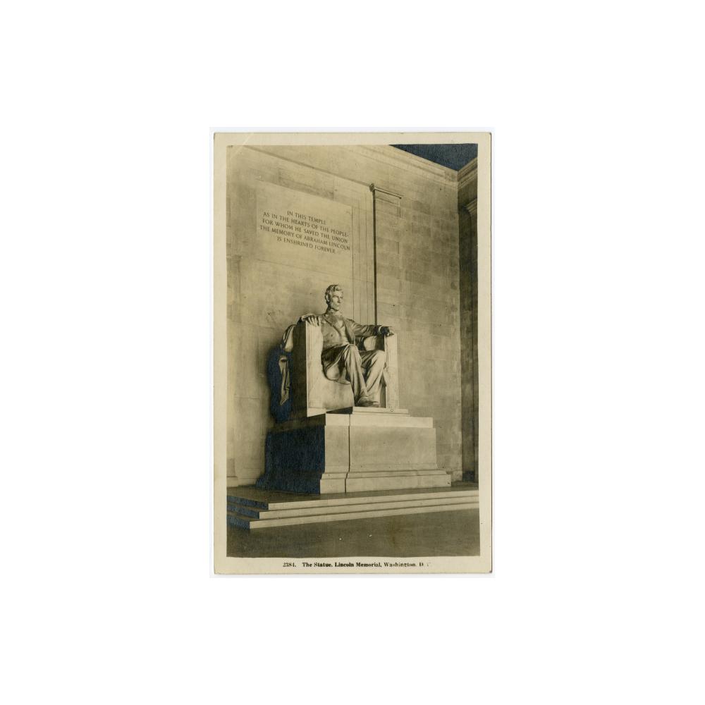 Image: The Statue, Lincoln Memorial, Washington, D. C.