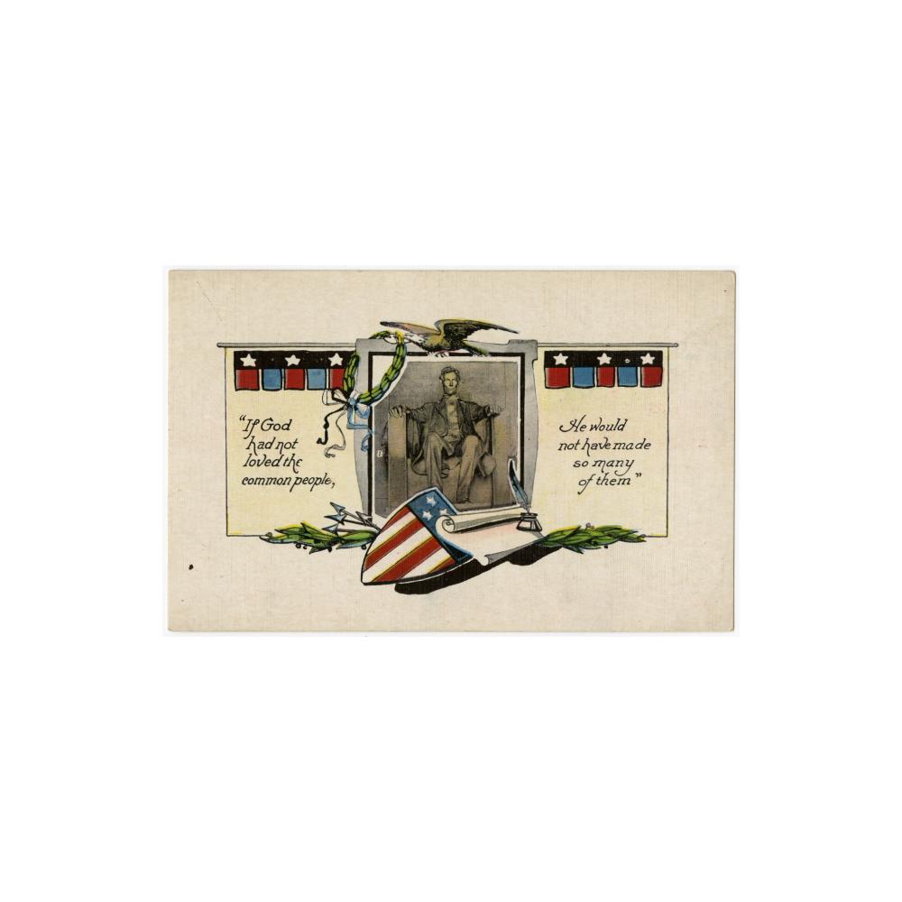 Image: Lincoln Memorial postcard