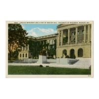Image: Lincoln Monument and a Part of Bascom Hall, University of Wisconsin