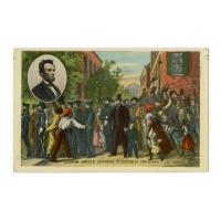 Image: Abraham Lincoln Entering Richmond, Va. Apr. 4, 1865