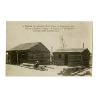 Image: Replica of Lincoln's Birth Place in Kentucky and His Early Indiana Home