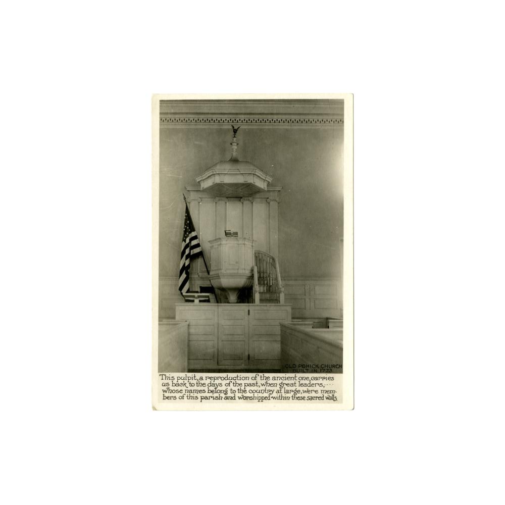 Image: Old Pohick Church Pulpit