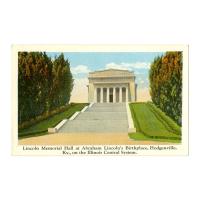 Image: Lincoln Memorial Hall at Abraham Lincoln's Birthplace, Hodgenville, Ky., on the Illinois Central System