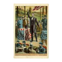 Image: Lincoln Delivering His Famous Address at the Dedication of Gettysburg Cemetery, Nov. 19, 1863