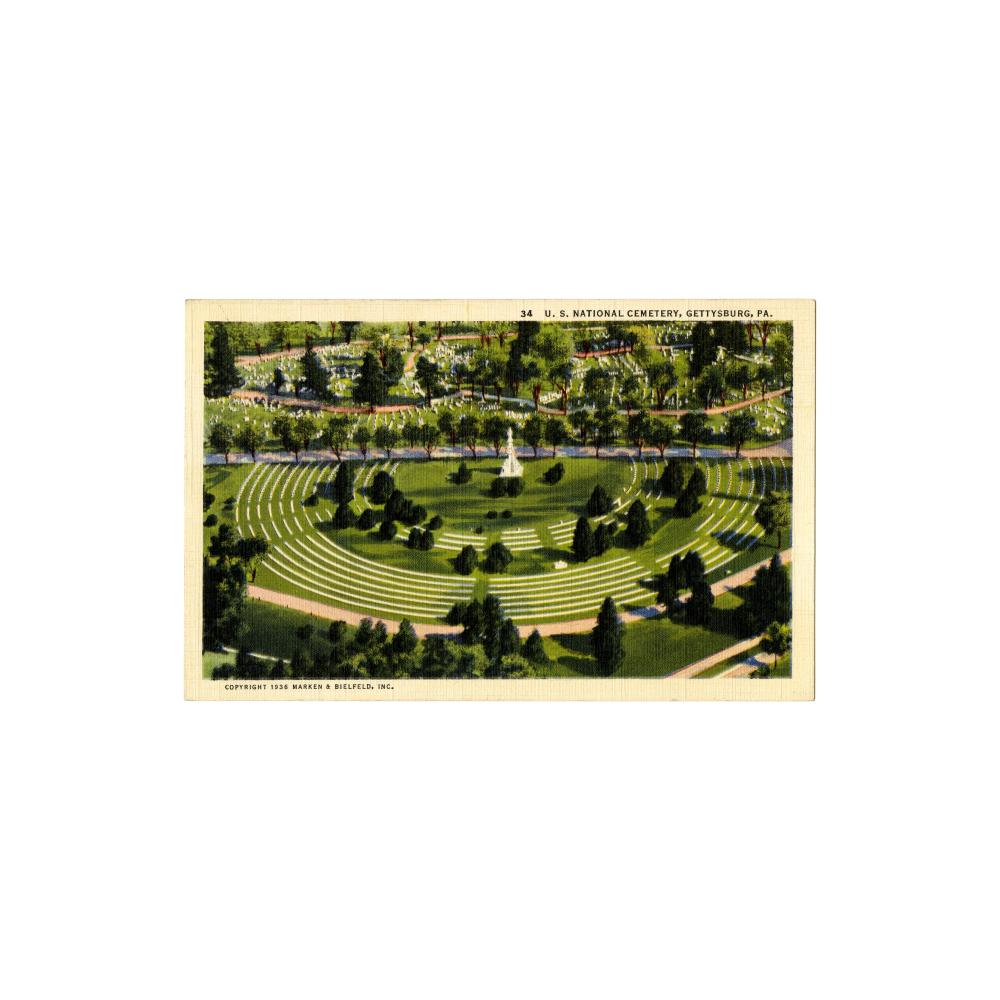 Image: U. S. National Cemetery, Gettysburg, Pa.