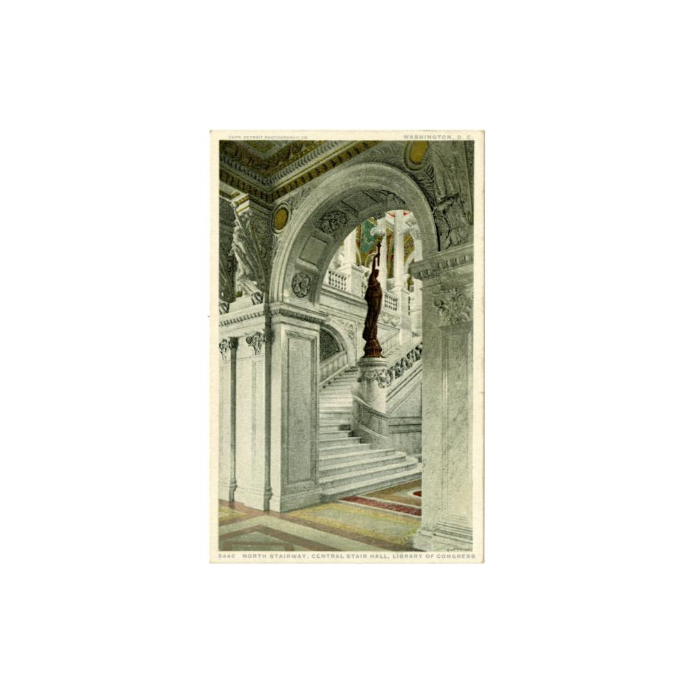 Image: North Stairway, Central Stair Hall, Library of Congress
