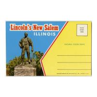 Image: Lincoln's New Salem Souvenir Postcard Folder