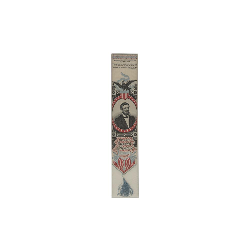 Image: Late Lamented President Lincoln Stevengraph