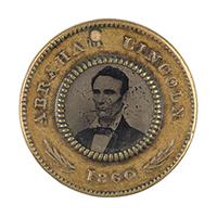 Image: Abraham Lincoln campaign button