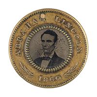 Image: Abraham Lincoln campaign button