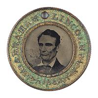 Image: Abraham Lincoln campaign button