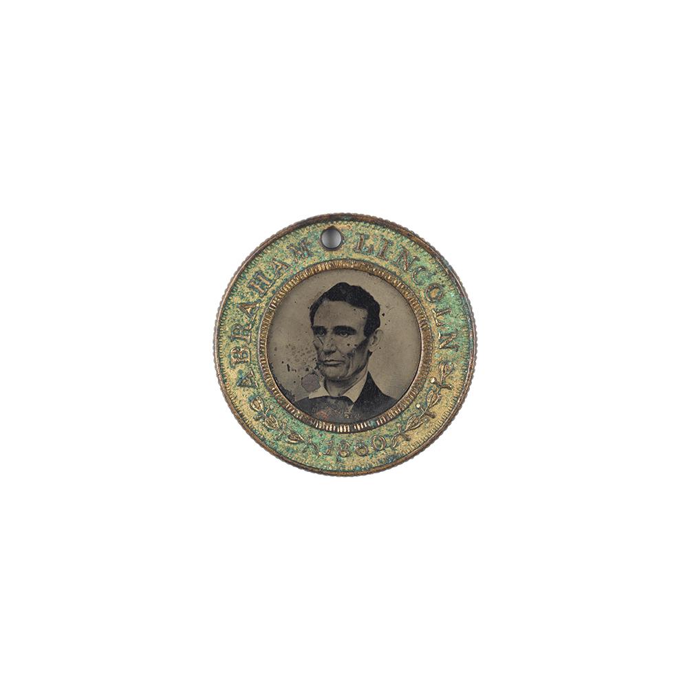 Image: Abraham Lincoln campaign button